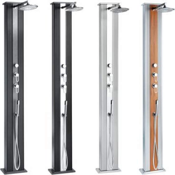 Douche hybride Dada Straight anthracite/ inox avec rince pieds