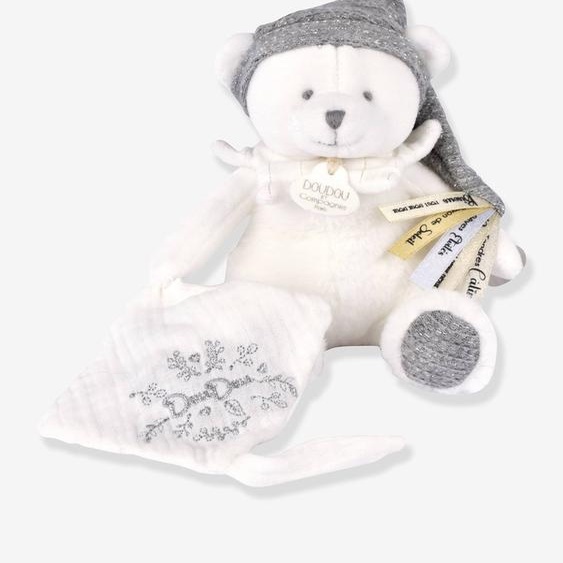 Doudou 25 ans - OURS ARGENT - Pantin attache-sucette argent