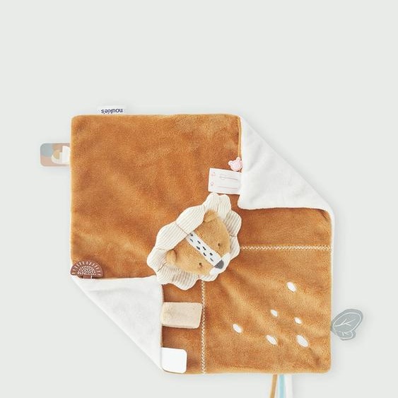 Doudou Babou Lion Marron, Beige