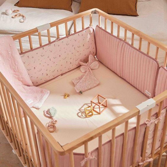 Doudou Bébé Avec Attache Barreaux – Doux Et Réconfortant Promenade Bucolique Rose