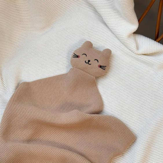Doudou Bébé En Tricot Hello Baby Sable
