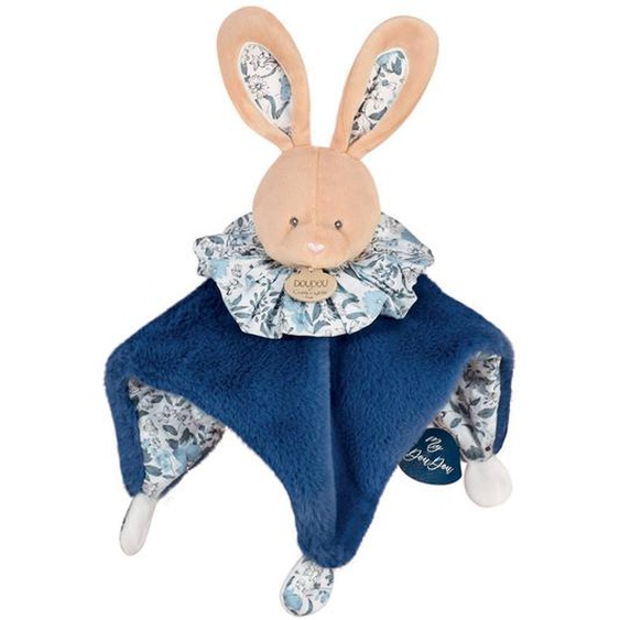 Doudou Boule Lapin Bleu Bleu