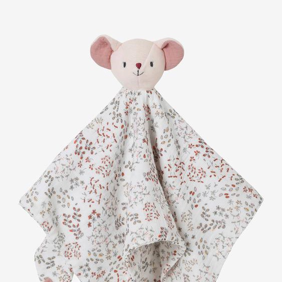 Doudou carré en gaze de coton GRENIER blanc