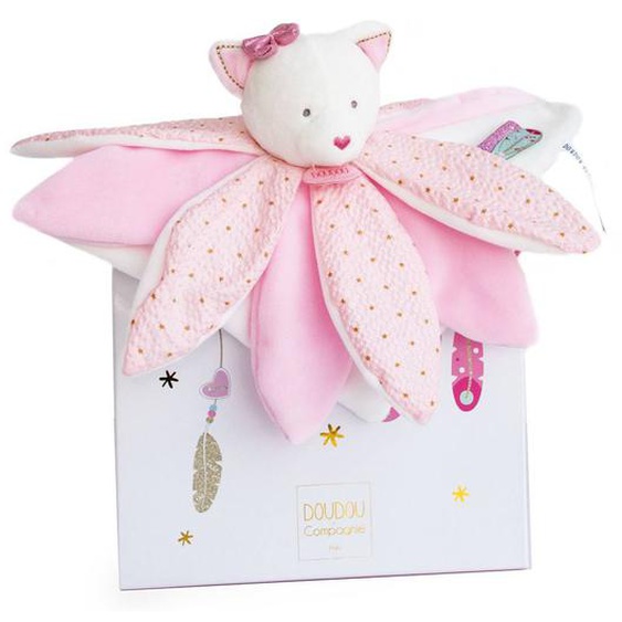 Doudou Chat Attrape-rêve 26 Cm Rose