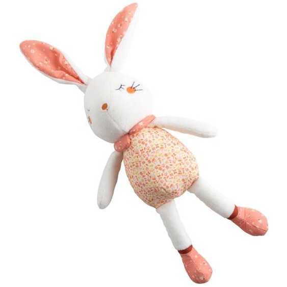 Doudou En Velours - Esmee Blanc/rose Xl