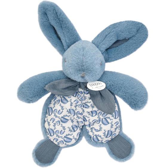 Doudou Lapin Bleu 18 Cm Bleu