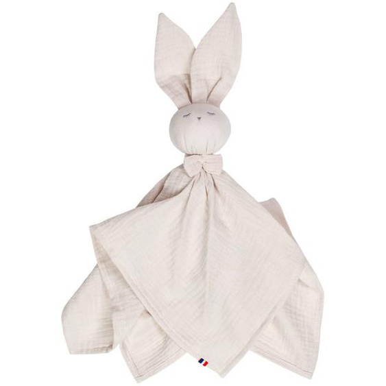 Doudou Lapin En Gaze De Coton Jeanne Beige