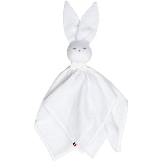 Doudou Lapin En Gaze De Coton Jeanne Blanc
