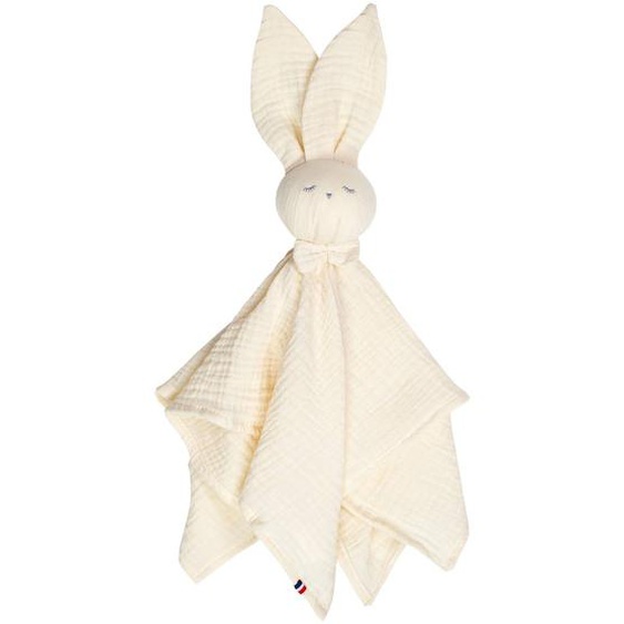 Doudou Lapin En Gaze De Coton Jeanne Écru