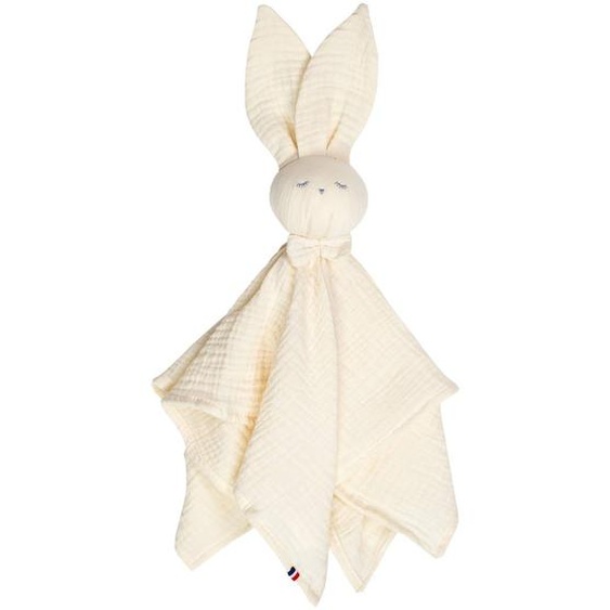 Doudou Lapin En Gaze De Coton Jeanne Écru