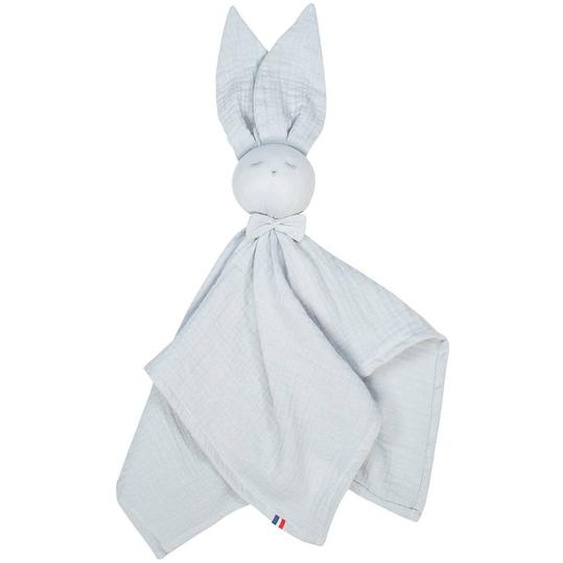 Doudou Lapin En Gaze De Coton Jeanne Gris