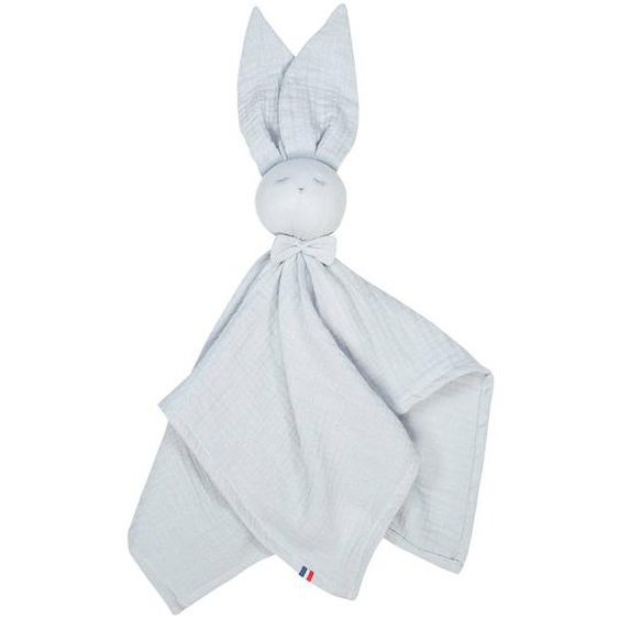 Doudou Lapin En Gaze De Coton Jeanne Gris