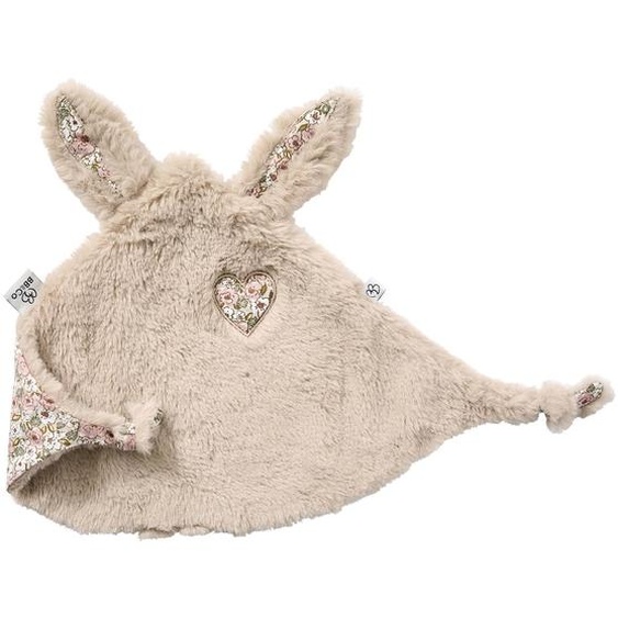 Doudou Lapin Petit Cœur Fausse Fourrure Angora Afternoon Tea Beige, Rose, Marron