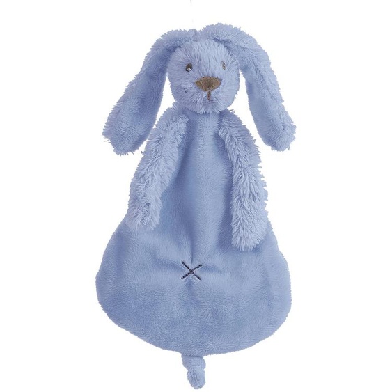 Doudou Lapin Richie 25 Cm Bleu