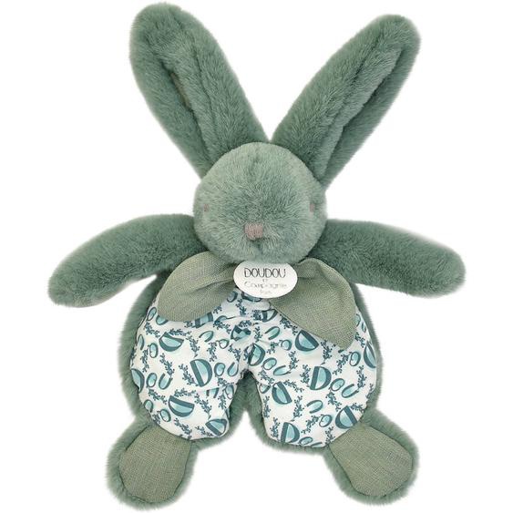 Doudou Lapin Vert Sauge 18 Cm Vert