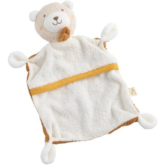 Doudou Mouchoir En Coton Bio Jaune