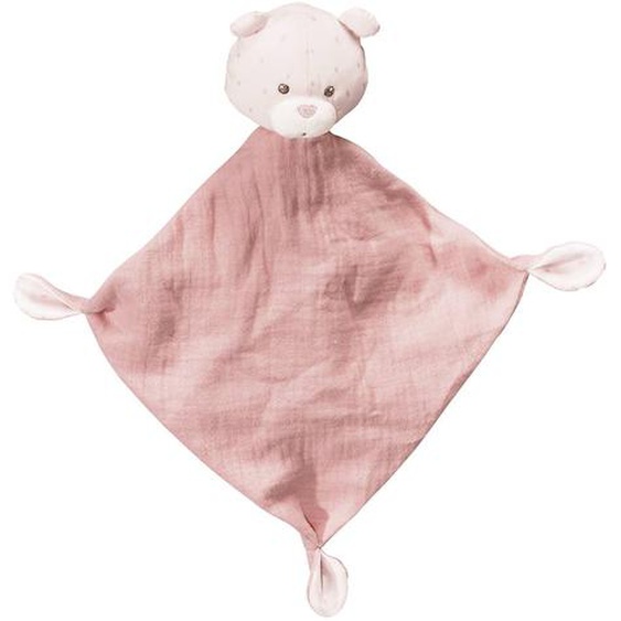 Doudou Mouchoir En Coton Rose