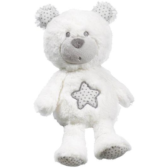 Doudou Ours En Polyester Blanc/gris
