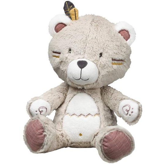 Doudou Ours En Velours Beige
