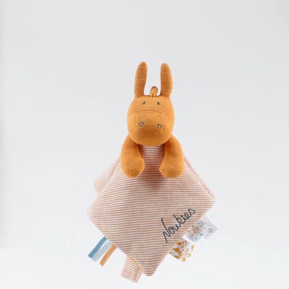 Doudou Paco En Coton Bio Orange