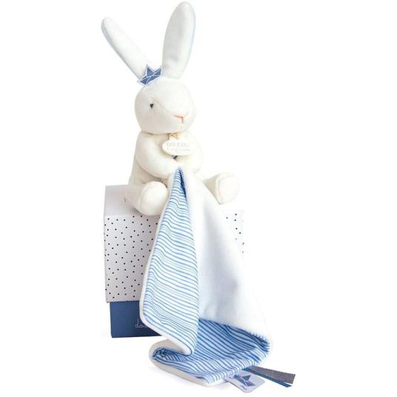 Doudou Pantin Lapin Matelot Bleu
