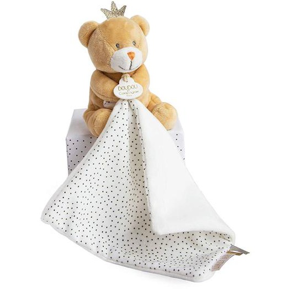 Doudou Pantin Ours Petit Roi Blanc