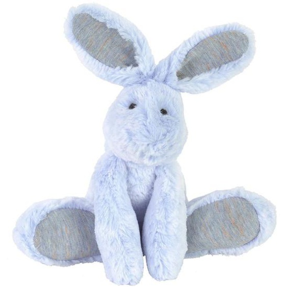 Doudou Peluche Lapin Bleu Rivoli 26 Cm Bleu
