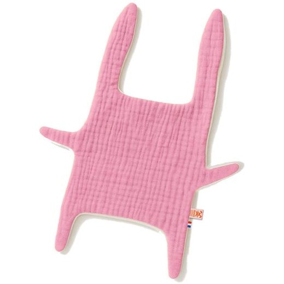 Doudou Plat En Coton Bio Rose