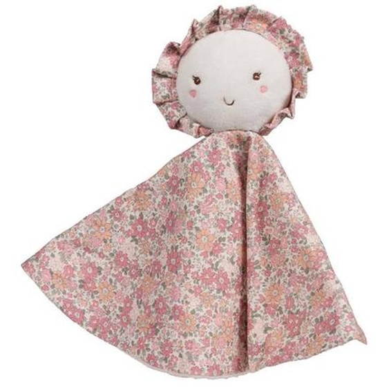 Doudou Poupée Fleur Rose