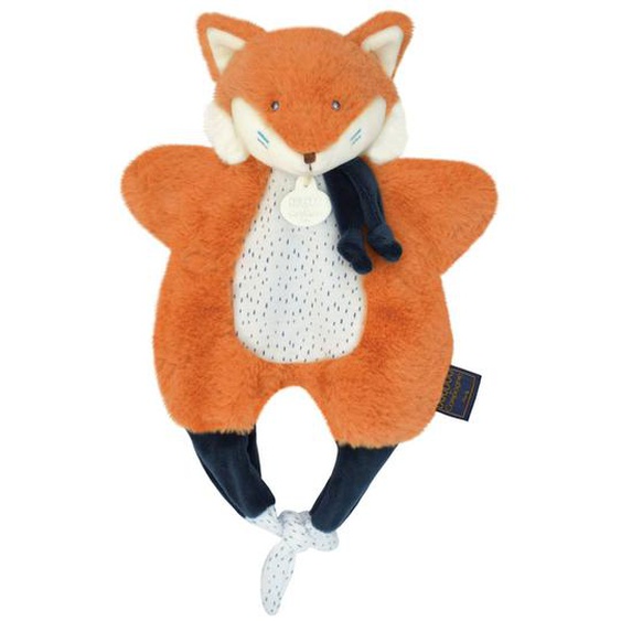 Doudou Renard Marionnette Orange