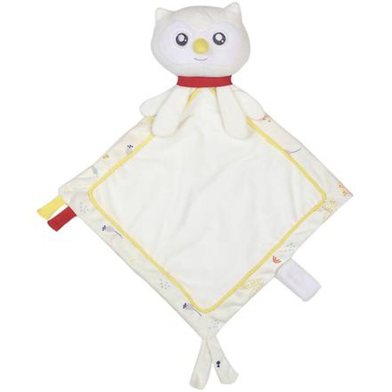 Doudou violette La Chouette Ecru