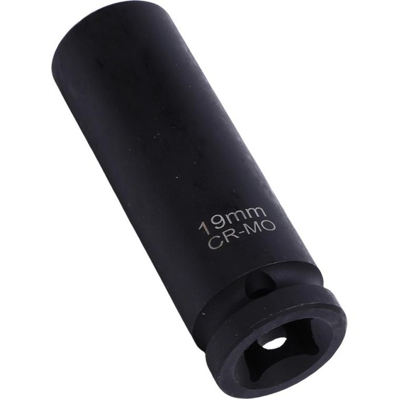 douille à choc de 19 mm à paroi mince, entraînement 1/2 pouce, acier CR-MO 6 points pour les réparations dentretien automobile