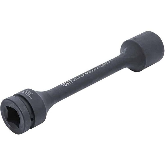 Douille de Torsion à Choc Six Pans 25 mm (1) - 36 mm, 600 Nm - Robuste et Performante, Acier, Pro - D-Work