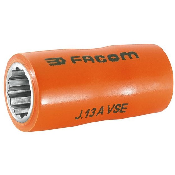 Douilles 3/8 12 pans isolées 1000 V série VSE 13 mm FACOM J.13AVSE