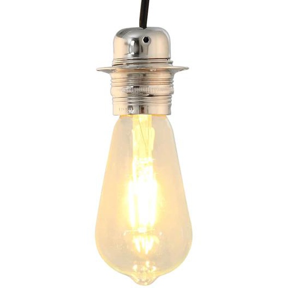 Douilles de lampe 2 pcs nickel satiné E27