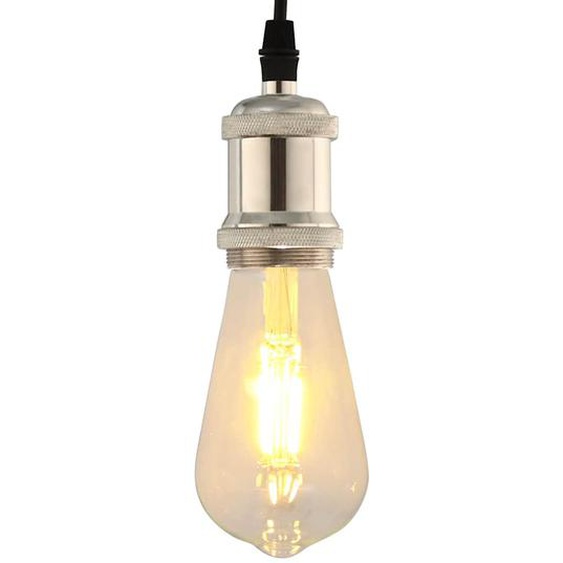 Douilles de lampe 2 pcs nickel satiné E27