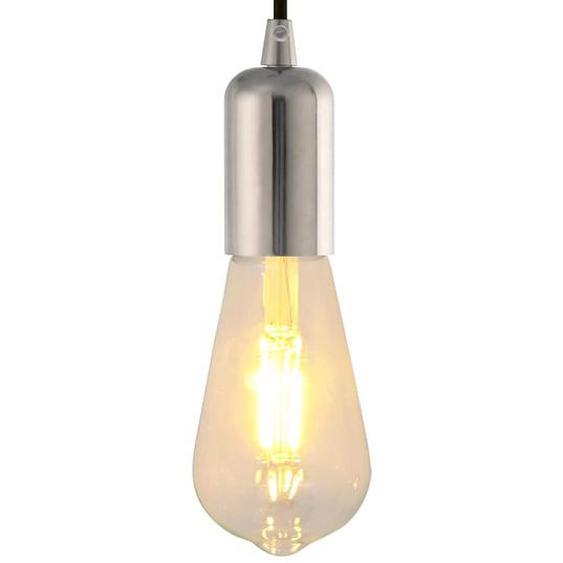 Douilles de lampe 2 pcs nickel satiné E27