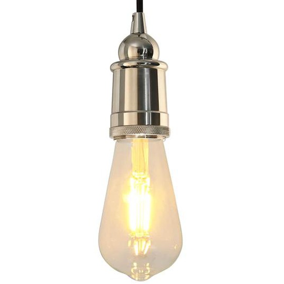 Douilles de lampe 2 pcs nickel satiné E27