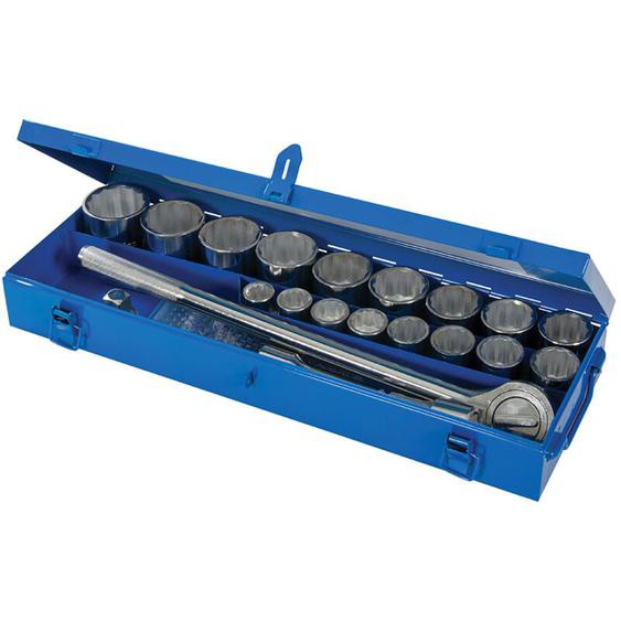Silverline - Douilles métriques, 3/4, 12 pans - 21 pcs 19 - 50 mm