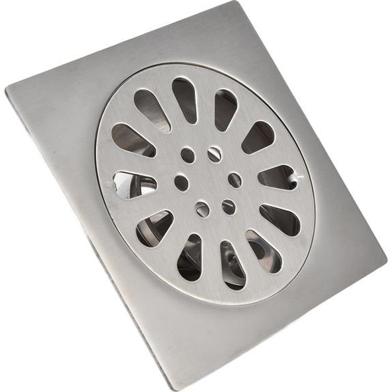 Drain de douche Forme carrée Insertion ajustable pour carrelage Canal de drainage pour cuisine Salle de bain
