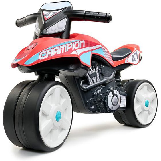 Draisienne Moto Street Avec Roues Silencieuses Rouge Corail