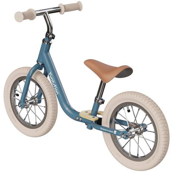 Draisienne Yvelo Classic 12 Vintage - Vélo D’équilibre Pour Les Enfants De 3 À 5 Ans. Bleu