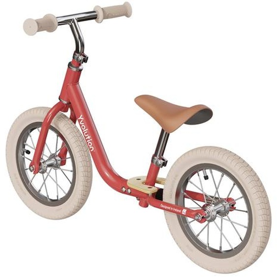 Draisienne Yvelo Classic 12 Vintage - Vélo D’équilibre Pour Les Enfants De 3 À 5 Ans. Rouge