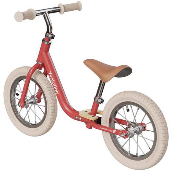 Draisienne Yvelo Classic 12 Vintage - Vélo D’équilibre Rouge