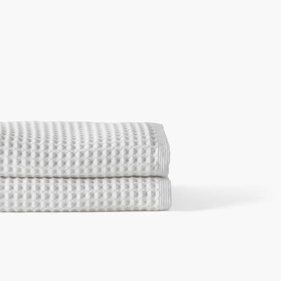 Drap de bain coton bio Quadro blanc