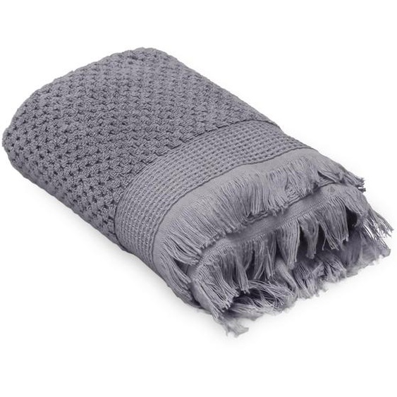 Drap de douche 70x130 cm TETHYS micro-coton gris Brume