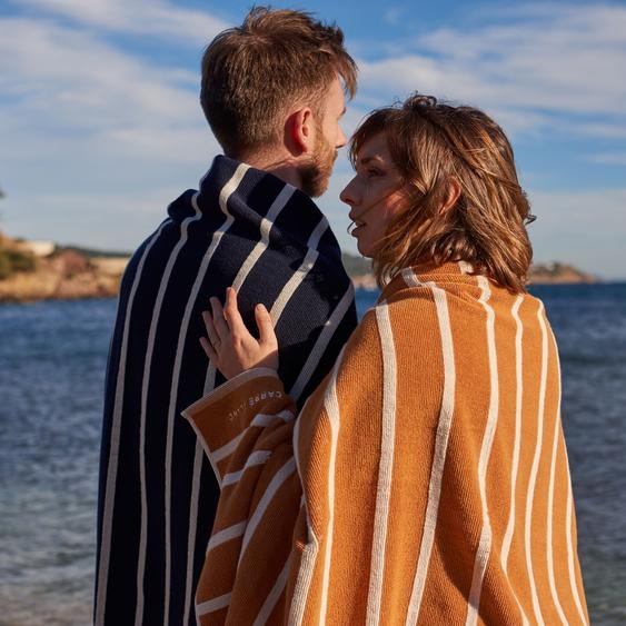 Drap de plage coton Labaule curcuma