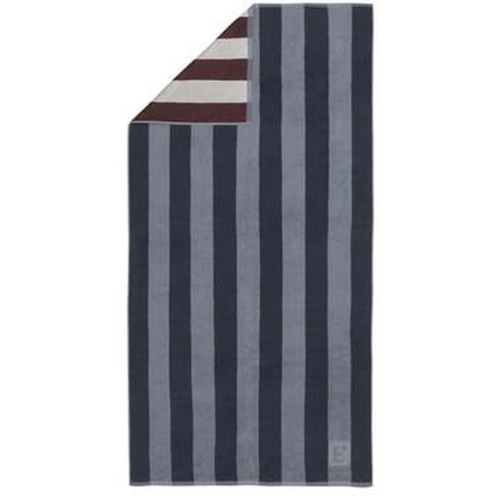 Drap de plage imprimé en coton, TRANSAT MARIN