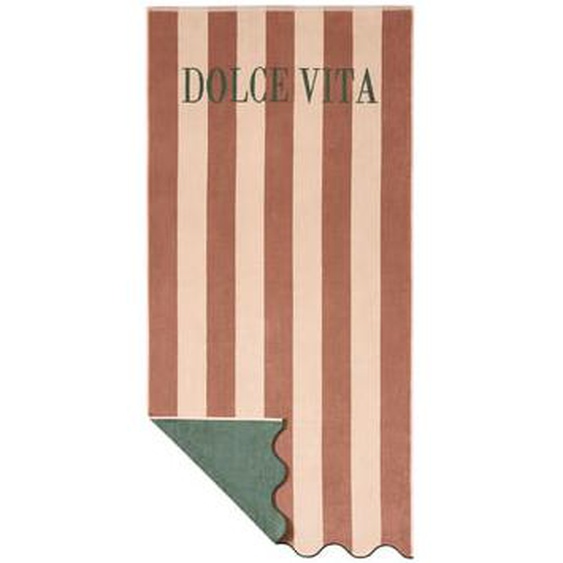 Drap de plage imprimé en jacquard de coton, DOLCE VITA