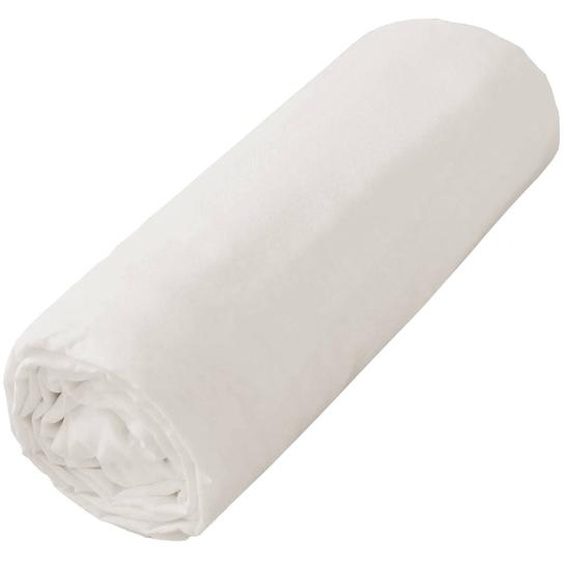 Drap Housse En Coton Jersey Uni Beige